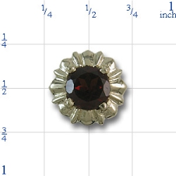 ale269 Garnet Bracelet Slide 
